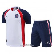 Chandal del Paris Saint-Germain Jordan Manga Corta 2022/2023 Blanco - Pantalon Corto