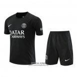 Chandal del Paris Saint-Germain Manga Corta 2022/2023 Negro - Pantalon Corto