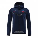 Chaqueta con Capucha del Barcelona 2022/2023 Azul