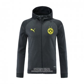 Chaqueta con Capucha del Borussia Dortmund 2021/2022 Gris