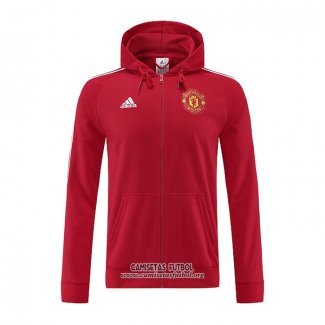 Chaqueta con Capucha del Manchester United 2022/2023 Rojo