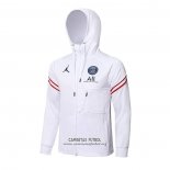 Chaqueta con Capucha del Paris Saint-Germain 2021/2022 Blanco