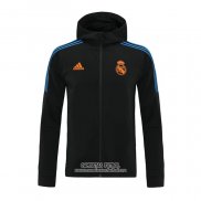 Chaqueta con Capucha del Real Madrid 2021/2022 Negro