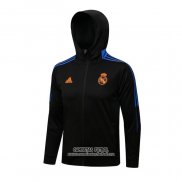 Chaqueta con Capucha del Real Madrid 2021/2022 Negro y Azul