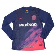 Camiseta Atletico Madrid Segunda Manga Larga 2021/2022