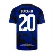 Camiseta Estados Unidos Jugador Macario Segunda 2022