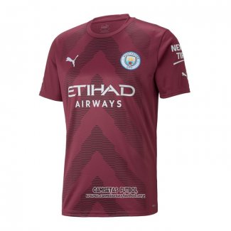 Camiseta Manchester City Portero 2022/2023 Rojo