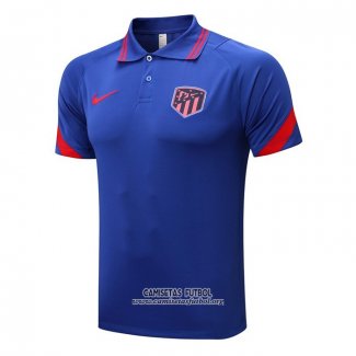 Camiseta Polo del Atletico Madrid 2022/2023 Azul