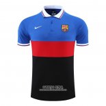 Camiseta Polo del Barcelona 2022/2023 Azul Rojo Negro