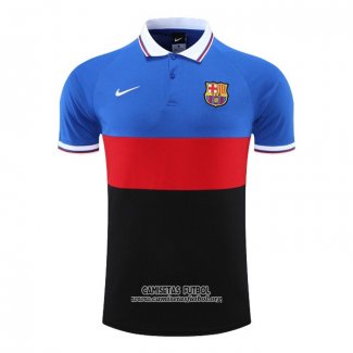 Camiseta Polo del Barcelona 2022/2023 Azul Rojo Negro