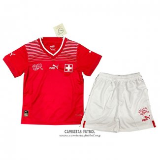 Camiseta Suiza Primera Nino 2022