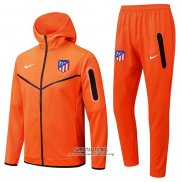 Chandal con Capucha del Atletico Madrid 2022/2023 Naranja