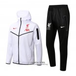 Chandal con Capucha del Liverpool 2022/2023 Blanco