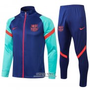 Chandal de Chaqueta del Barcelona 2021/2022 Azul