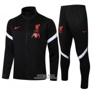 Chandal de Chaqueta del Liverpool 2021/2022 Negro