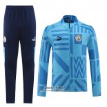 Chandal de Chaqueta del Manchester City 2022/2023 Azul Claro