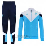 Chandal de Chaqueta del Olympique Marsella 2020/2021 Azul y Blanco