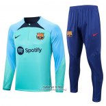 Chandal de Sudadera del Barcelona Nino 2022/2023 Verde