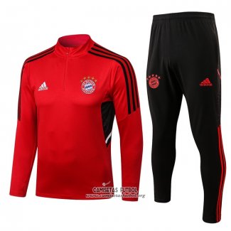 Chandal de Sudadera del Bayern Munich Nino 2022/2023 Rojo