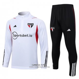 Chandal de Sudadera del Sao Paulo 2023/2024 Blanco