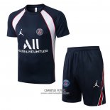 Chandal del Paris Saint-Germain Jordan Manga Corta 2022/2023 Azul - Pantalon Corto