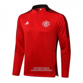 Chaqueta del Manchester United 2021/2022 Rojo y Negro