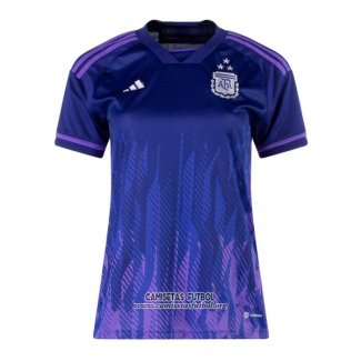 Camiseta Argentina 3 Estrellas Segunda Mujer 2022