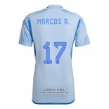 Camiseta Espana Jugador Marcos A. Segunda 2022
