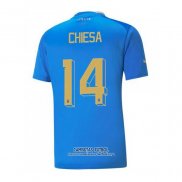 Camiseta Italia Jugador Chiesa Primera 2022