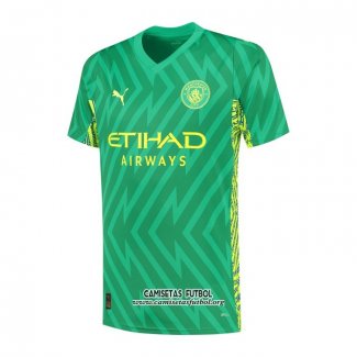 Camiseta Manchester City Portero 2023/2024 Verde
