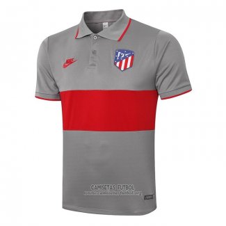 Camiseta Polo del Atletico Madrid 2020/2021 Gris
