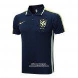 Camiseta Polo del Brasil 2022/2023 Azul Oscuro