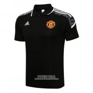 Camiseta Polo del Manchester United UCL 2021/2022 Negro