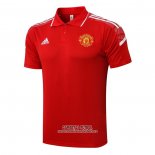 Camiseta Polo del Manchester United UCL 2021/2022 Rojo