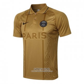 Camiseta Polo del Paris Saint-Germain 2021/2022 Oro