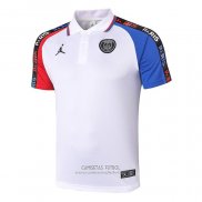 Camiseta Polo del Paris Saint-Germain Jordan 2020/2021 Blanco