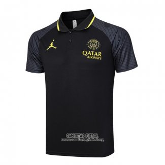 Camiseta Polo del Paris Saint-Germain Jordan 2023/2024 Negro