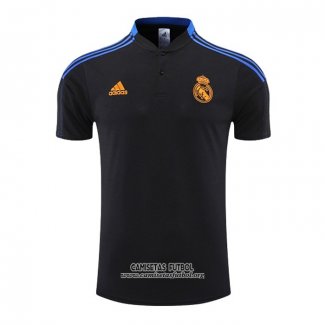 Camiseta Polo del Real Madrid 2022/2023 Negro y Azul