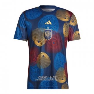 Camiseta Pre Partido del Espana 2022 Azul