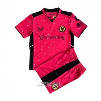 Camiseta Wolves Portero Nino 2021/2022 Rosa