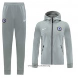 Chandal con Capucha del Chelsea 2020/2021 Gris