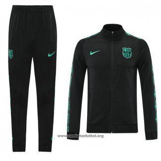 Chandal de Chaqueta del Barcelona UCL 2020/2021 Negro