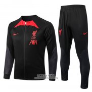 Chandal de Chaqueta del Liverpool Nino 2022/2023 Negro