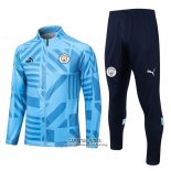 Chandal de Chaqueta del Manchester City 2022/2023 Azul Claro