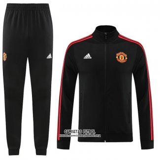 Chandal de Chaqueta del Manchester United 2023/2024 Negro