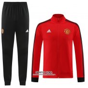 Chandal de Chaqueta del Manchester United 2023/2024 Rojo