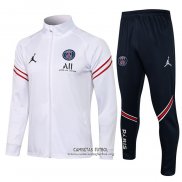 Chandal de Chaqueta del Paris Saint-Germain 2021/2022 Blanco