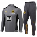 Chandal de Sudadera del Borussia Dortmund 2021/2022 Gris