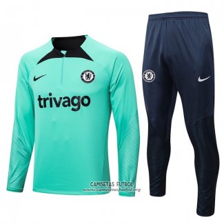 Chandal de Sudadera del Chelsea 2022/2023 Verde