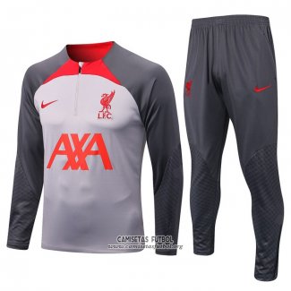 Chandal de Sudadera del Liverpool 2022/2023 Gris